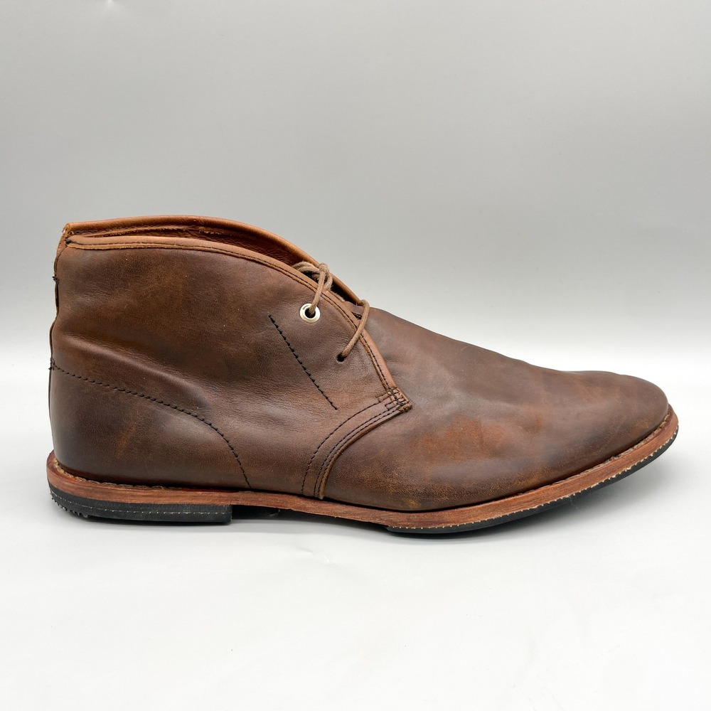 Timberland Boot Co Mens 11 M Wodehouse Chukka Dark Brown Leather Rustic Rugged